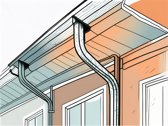 Close up image of a gutter drawing